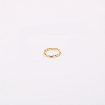 Joolim augstākās klases nerūsējošā tērauda sieviešu gredzeni ar zelta apdari ar svītrām no nerūsējošā tērauda viļņotas formas gredzeni sievietēm 2020. gada bižutērija