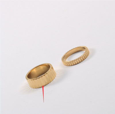 Joolim High End PVD modno prstenje jednostavnog nepravilnog tkanja za žene Veleprodaja nakita od nehrđajućeg čelika