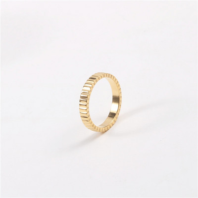 Joolim High End PVD modno prstenje jednostavnog nepravilnog tkanja za žene Veleprodaja nakita od nehrđajućeg čelika