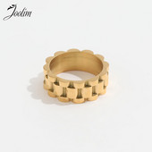 Joolim High End PVD French Tank Chain Prstenovi za žene Nakit od nehrđajućeg čelika Veleprodaja