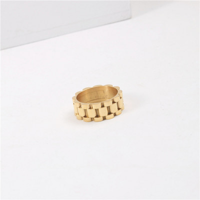 Joolim High End PVD French Tank Chain Prstenovi za žene Nakit od nehrđajućeg čelika Veleprodaja