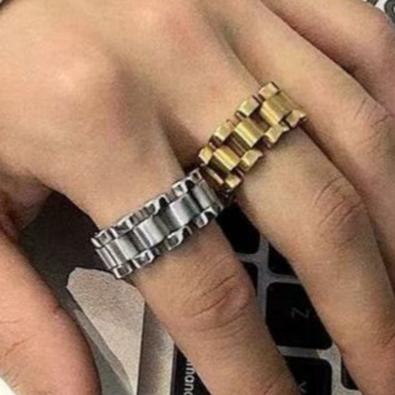 Joolim High End PVD French Tank Chain Prstenovi za žene Nakit od nehrđajućeg čelika Veleprodaja