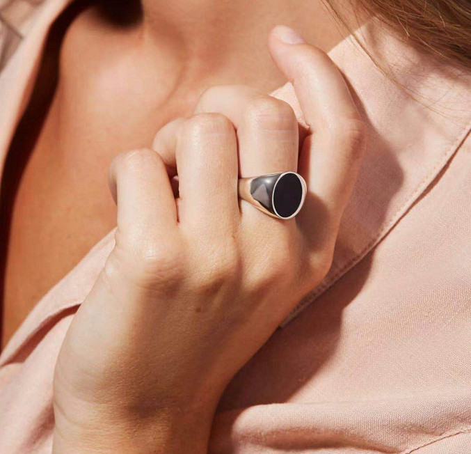 Joolim augstas klases PVD pārklāti nerūsējošā tērauda gredzeni ovāli apvalka gredzeni bez aptraipīšanas