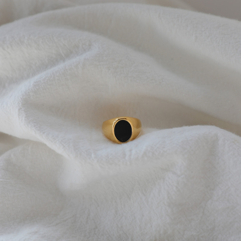 Joolim augstas klases PVD pārklāti nerūsējošā tērauda gredzeni ovāli apvalka gredzeni bez aptraipīšanas