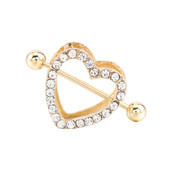 1 pāris 14 G nerūsējošā tērauda krūšu pīrsings, rotaslietas, sirds krūšu pīrsings, stienis, krūšu gredzeni, aizsargapvalks, stienis, seksīgi pīrsingi