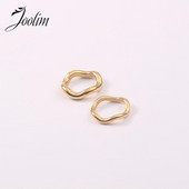 Joolim High End zlatno PVD modno grubo valovito prstenje za žene Veleprodaja nakita od nehrđajućeg čelika