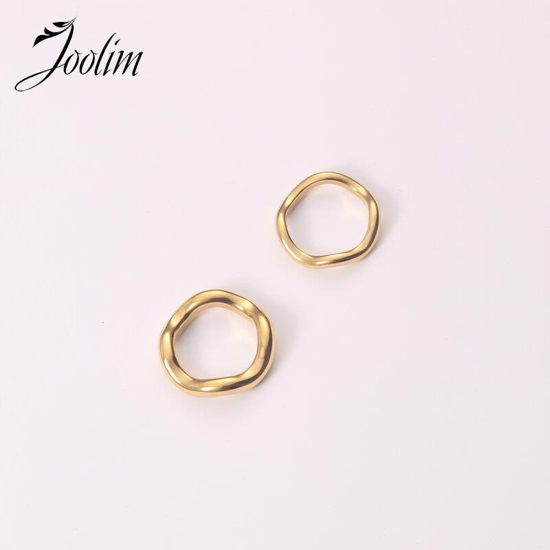 Joolim High End zlatno PVD modno grubo valovito prstenje za žene Veleprodaja nakita od nehrđajućeg čelika