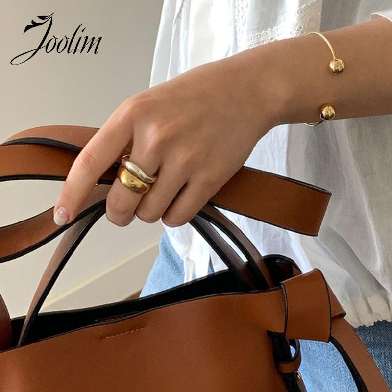 Joolim High End zlatno PVD modno grubo valovito prstenje za žene Veleprodaja nakita od nehrđajućeg čelika