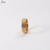 Joolim augstas klases zelta apdare ūdensizturīgi modes apģērba formas gredzeni pāri sievietēm nerūsējošā tērauda rotaslietu vairumtirdzniecība