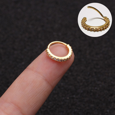 1PCS CZ stīpa auskars skrimšļa auskari Tragus rotaslietas virve starpsienas pīrsings eņģes stīpa deguna pīrsings rotaslietas deguna gredzena stīpa