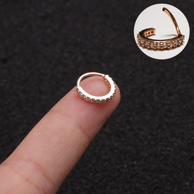 1PCS CZ stīpa auskars skrimšļa auskari Tragus rotaslietas virve starpsienas pīrsings eņģes stīpa deguna pīrsings rotaslietas deguna gredzena stīpa