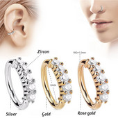 1PC 20G Nariz Piercings Nose Piercing Daith Nariz Naušnice Conch Rook Piercings Nakit za tijelo 1.0x8mm Septum Piercings