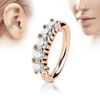 1 ΤΕΜ. 20 G Nariz Piercings Δακτυλίδια μύτης Daith Piercings Nariz Earrings Conch Rook Piercings Body Jewelry 1,0x8mm Septum Piercings