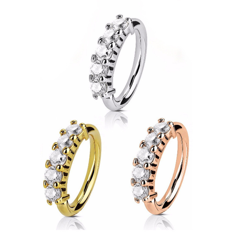 1PC 20G Nariz Piercings Nose Piercing Daith Nariz Naušnice Conch Rook Piercings Nakit za tijelo 1.0x8mm Septum Piercings