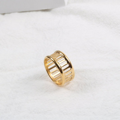 Joolim augstas klases zelta PVD antikvariāts ķēdes dobie gredzeni sievietēm nerūsējošā tērauda juvelierizstrādājumu vairumtirdzniecība