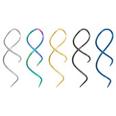 1PC Ķirurģiskā tērauda Twist piekarināmā cilpa auskars Konusveida auss svara pakaramais Helix Hoop Tragus nestuves paplašinātājs pīrsings ķermeņa rotaslietas