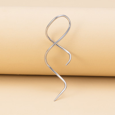 1PC Ķirurģiskā tērauda Twist piekarināmā cilpa auskars Konusveida auss svara pakaramais Helix Hoop Tragus nestuves paplašinātājs pīrsings ķermeņa rotaslietas