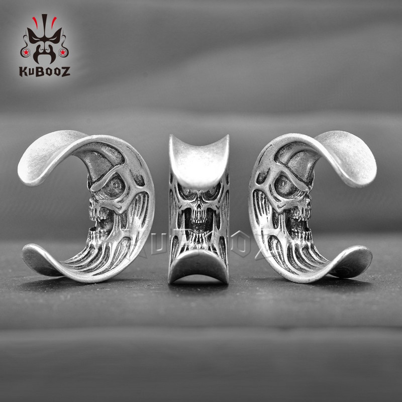 KUBOOZ Jedinstveni bakreni kostur Tuneli za uši Mjerači Čepovi Urezi Piercing Ekspander Nosilice Naušnice Nakit za piercing tijela 2 KOM.