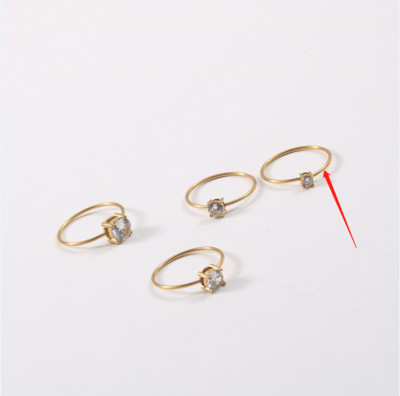 Joolim augstākās klases zelta apdare, neaptraipa, modes smalki cirkona gredzeni, moderni sievietēm, nerūsējošā tērauda juvelierizstrādājumu vairumtirdzniecība