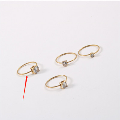 Joolim augstākās klases zelta apdare, neaptraipa, modes smalki cirkona gredzeni, moderni sievietēm, nerūsējošā tērauda juvelierizstrādājumu vairumtirdzniecība