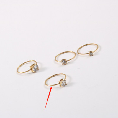 Joolim augstākās klases zelta apdare, neaptraipa, modes smalki cirkona gredzeni, moderni sievietēm, nerūsējošā tērauda juvelierizstrādājumu vairumtirdzniecība