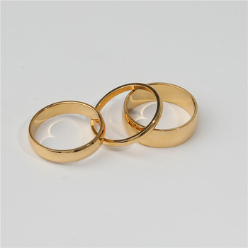 Joolim High End Gold PVD Водоустойчиви прости кръгли пръстени за жени Бижута от неръждаема стомана на едро