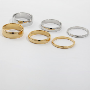 Joolim High End Gold PVD Водоустойчиви прости кръгли пръстени за жени Бижута от неръждаема стомана на едро