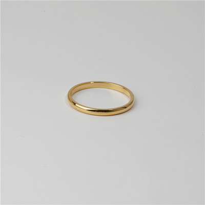 „Joolim High End Gold PVD“ vandeniui atsparūs paprasti žiediniai žiedai moterims nerūdijančio plieno papuošalų didmeninė prekyba