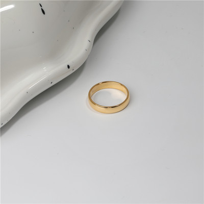 „Joolim High End Gold PVD“ vandeniui atsparūs paprasti žiediniai žiedai moterims nerūdijančio plieno papuošalų didmeninė prekyba