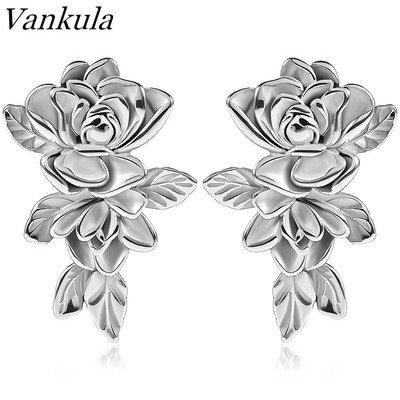 Vankula 2 kom Novi cvjetni utezi za vješalice za rastegnute uši Mjerači Čepići za uši od nehrđajućeg čelika Mjerači Komplet za rastezanje Nakit za tijelo