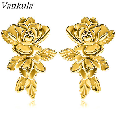 Vankula 2 kom Novi cvjetni utezi za vješalice za rastegnute uši Mjerači Čepići za uši od nehrđajućeg čelika Mjerači Komplet za rastezanje Nakit za tijelo