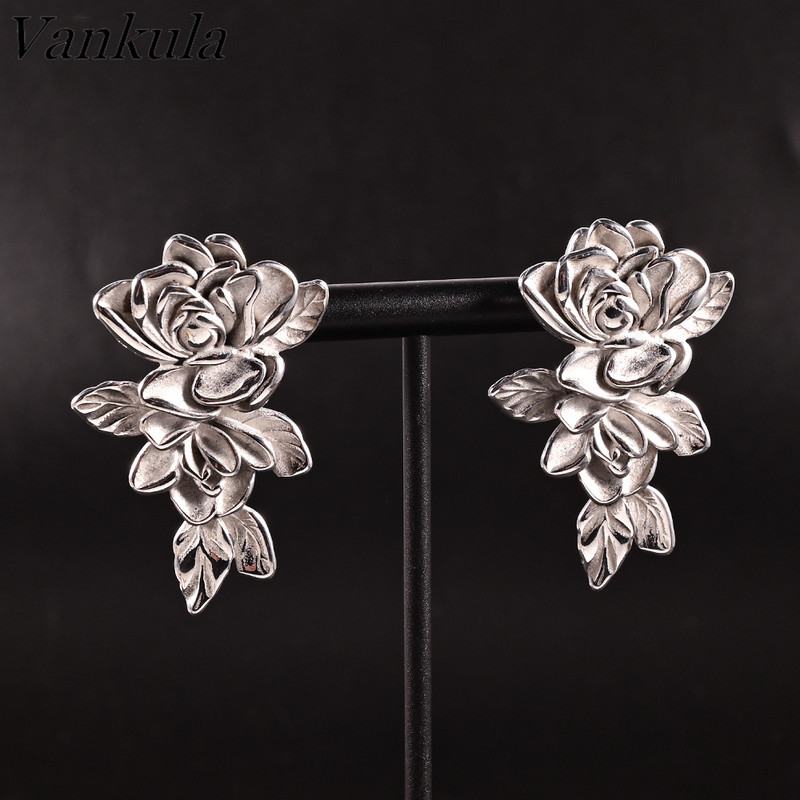 Vankula 2 kom Novi cvjetni utezi za vješalice za rastegnute uši Mjerači Čepići za uši od nehrđajućeg čelika Mjerači Komplet za rastezanje Nakit za tijelo