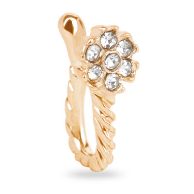 Modni Crystal Creative Rabbit Lažni piercing za nos za žene Muškarci Punk Septum Falso Nose Ring Falso Nariz piercing nakit za tijelo