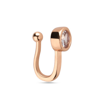 Modni Crystal Creative Rabbit Lažni piercing za nos za žene Muškarci Punk Septum Falso Nose Ring Falso Nariz piercing nakit za tijelo