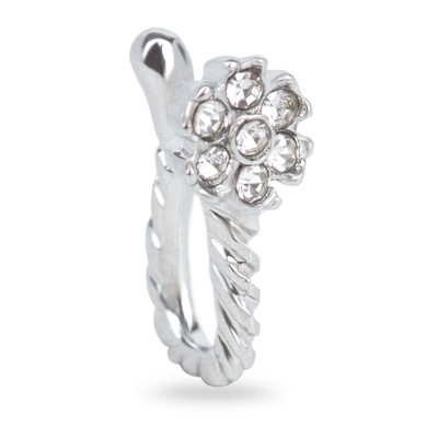 Modni Crystal Creative Rabbit Lažni piercing za nos za žene Muškarci Punk Septum Falso Nose Ring Falso Nariz piercing nakit za tijelo