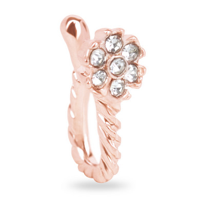 Modni Crystal Creative Rabbit Lažni piercing za nos za žene Muškarci Punk Septum Falso Nose Ring Falso Nariz piercing nakit za tijelo