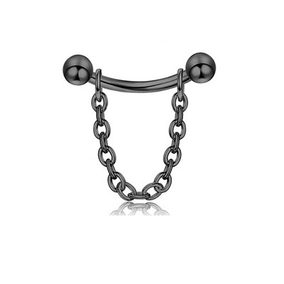 16G lančić Zakrivljeni uteg za obrve Prsten Rook Daith Naušnice Hrskavica Tragus Kirurški čelik Cirkon Body Piercing Nakit Veleprodaja