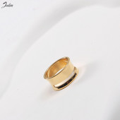 Joolim High End pozlaćena trajna traka sa širokim nepravilnim lukom, vodootporni i nepotamnjeni nakit od nehrđajućeg čelika, veleprodaja