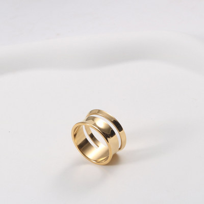 Joolim High End pozlaćena trajna traka sa širokim nepravilnim lukom, vodootporni i nepotamnjeni nakit od nehrđajućeg čelika, veleprodaja