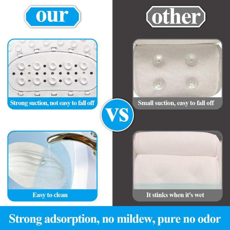 Vannas istabas piederumi Vanna Spilvens Vanna Vanna Galvas balsts Piesūceknis Ūdensizturīgs Spa Vannas Spilveni Vannas istabas produkti Sākums Vanna