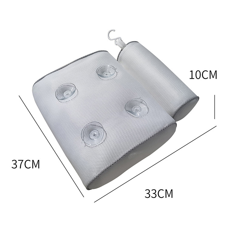 Jastuk za kupanje protiv klizanja, jastuci za kadu, jastuk za kupanje, jastuk za kupanje, naslon za glavu, s vakuumskim čašicama za vrat, leđa Kupaonski pribor