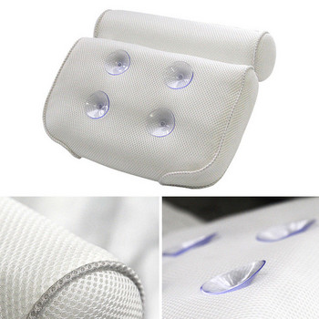 3D мрежеста спа неплъзгаща се омекотена вана спа възглавница вана възглавница за глава с вендузи за врата и гърба консумативи за баня