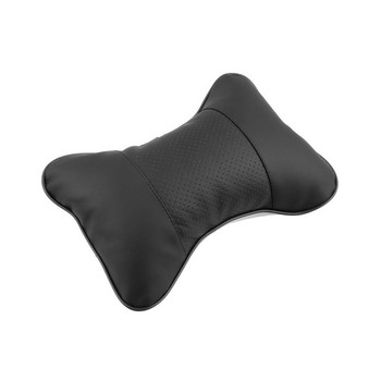 Универсална възглавница за облегалка за глава с плътна костна форма Дишаща PU кожена кърпа Автомобилна възглавница за глава на шията Автомобилни интериорни аксесоари