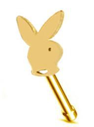 Cute Bunny Ring Nose Pīrsings Stud Bunny Deguns Pīrsings Kristāla Trusis Rotaslietas Trusis Karikatūra Narisa Pīrsings Stud Īsts pīrsings