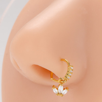 Mali prstenovi za nos od kirurškog čelika, srce, zvijezda, mjesec, sunce, cirkon, 20 g nakit za piercing za žene, muškarce, poklon