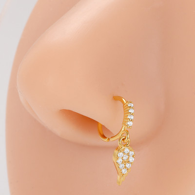 Mali prstenovi za nos od kirurškog čelika, srce, zvijezda, mjesec, sunce, cirkon, 20 g nakit za piercing za žene, muškarce, poklon