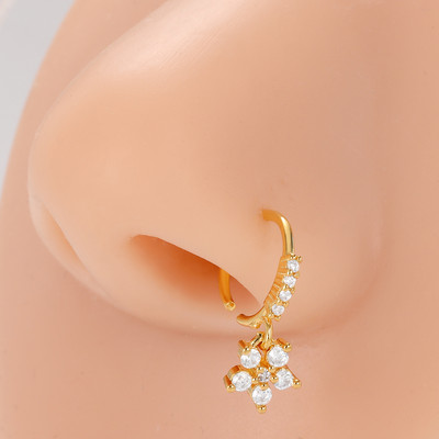 Mali prstenovi za nos od kirurškog čelika, srce, zvijezda, mjesec, sunce, cirkon, 20 g nakit za piercing za žene, muškarce, poklon