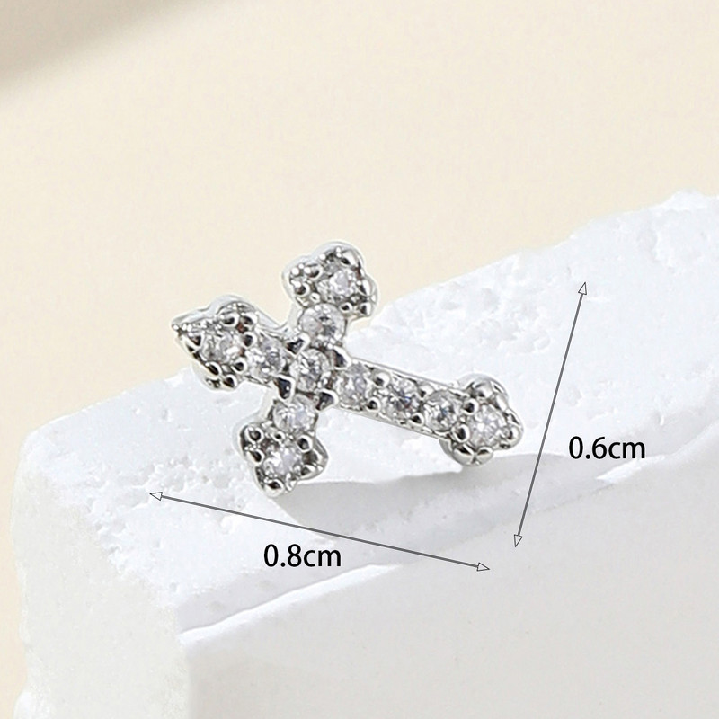 Križ 20G L oblik prstena za piercing za nos Nos Stud kirurška čelična igla za nozdrve Piercing za pregradu Nez Dangel Nariz Pircing Obruč za nos