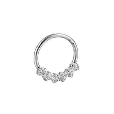 Leptir prsten za piercing nosa Prsten za piercing nosne pregrade Titanijski čelik Nariz piercing ušne hrskavice Tragus Goth piercing Nez Opal