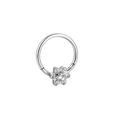 Leptir prsten za piercing nosa Prsten za piercing nosne pregrade Titanijski čelik Nariz piercing ušne hrskavice Tragus Goth piercing Nez Opal